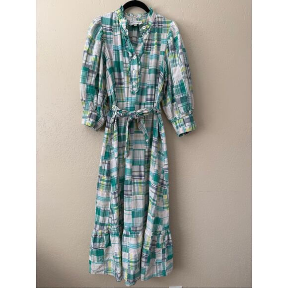 Antik Batik Alama Plaid Midi Dress - Picture 3 of 7